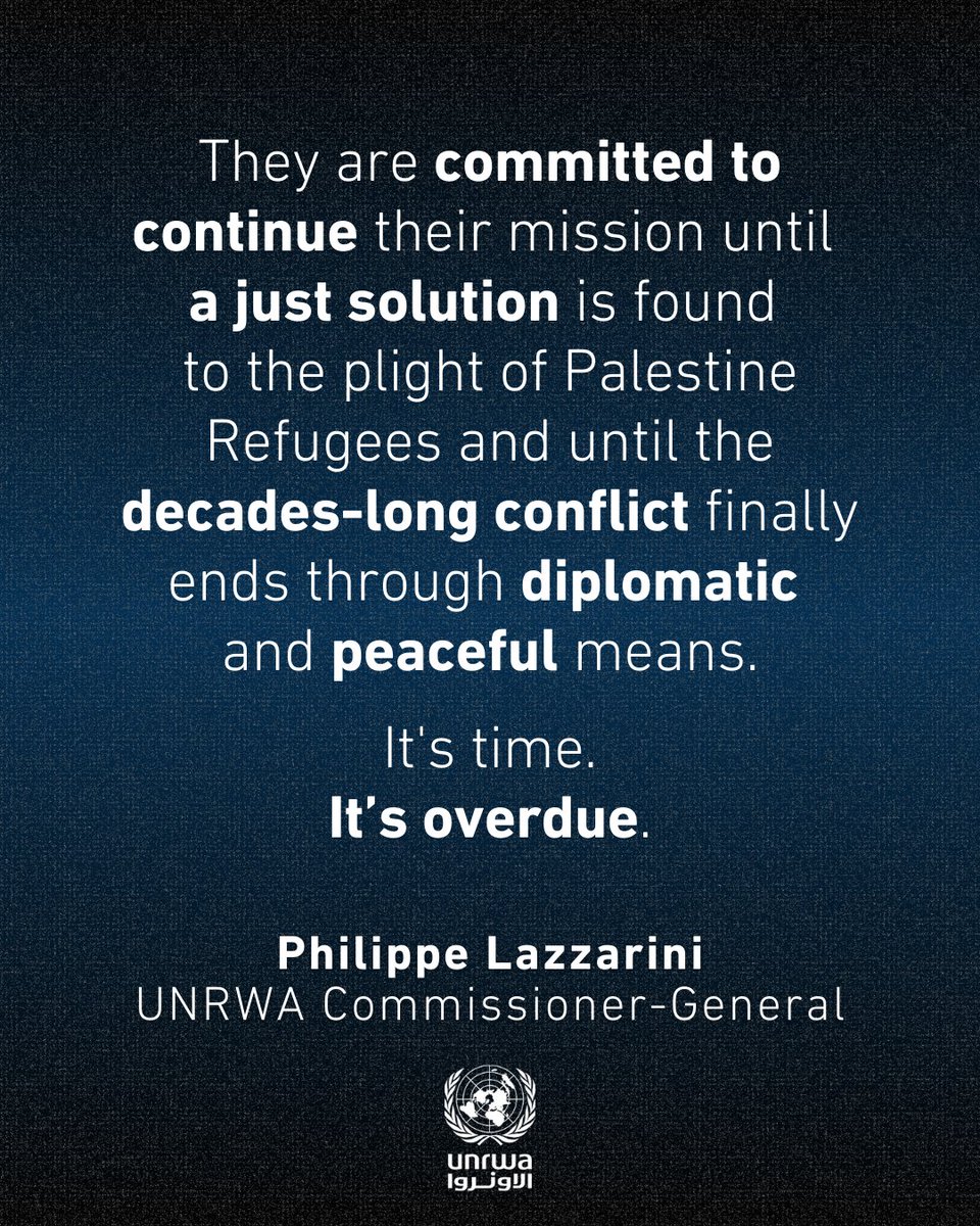 “As we mark #WorldHumanitarianDay, I pay tribute to our front line staff in #Gaza.

Since the war began, UNRWA staff have paid a heavy price:

- Nearly  360 personnel have been killed, several in the line of duty;

- ⁠Hundreds have been injured;

- ⁠ Nearly 50 personnel have