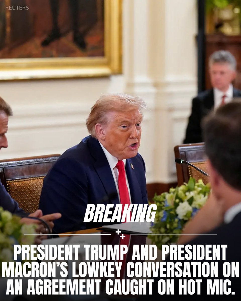 A hot mic caught President Trump telling French President Emmanuel Macron that he believes Vladimir Putin “wants to make a deal” specifically for him. The remark was made ahead of a closed-door peace meeting at the White House involving Ukrainian President Zelensky and European