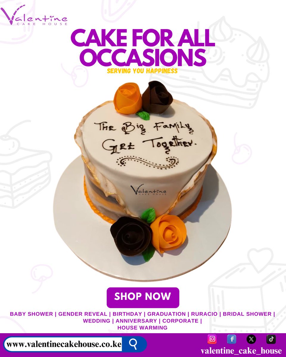 valentinecakes's tweet photo. Whether it’s birthdays, weddings or just because you deserve something sweet – we’ve got you covered.

Don’t just scroll… place that order today and let’s create a masterpiece for your celebration! 🎉

#valentinecakehouse #servingyouhappiness #cakegoals #sweetlife #orderwithus https://t.co/ITb87gdOET