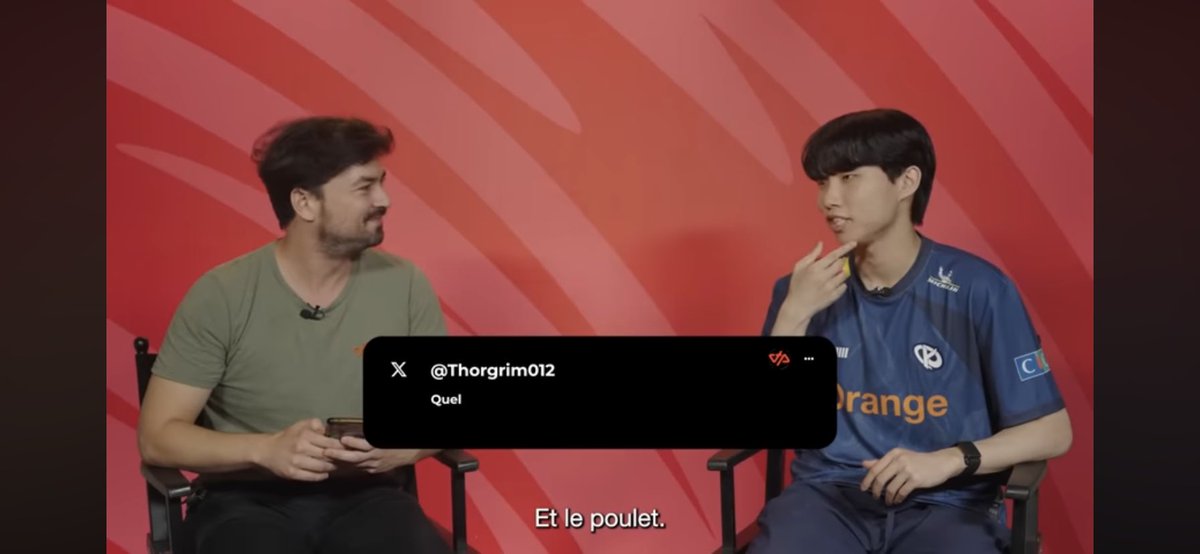 Suite a notre défaite j'avais pas vu.. 
Le message est bien reçu Mr Chang Dong 🫡 
🤣🤣🤣
