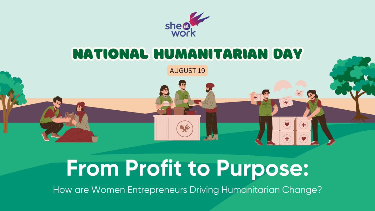 On #NationalHumanitarianDay, we salute women entrepreneurs who turn innovation into inclusion, balancing profit with purpose &amp; driving social impact. 

Read more: shorturl.at/lteRA

#WomenEntrepreneurs