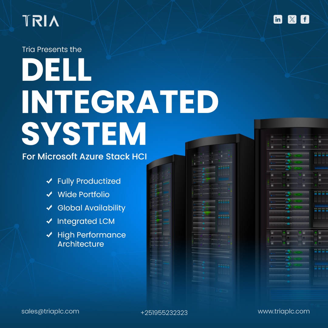 Triaplc's tweet photo. Transform the way you manage workloads &amp; data 🌐

With Dell Integrated System + Azure Stack HCI, scale smarter, run faster &amp; stay reliable bridging on-prem performance with cloud connectivity.

#HybridCloud #DataCenterSolutions #AzureStackHCI #Dell #TriaPLC https://t.co/VDvjfpgsUW