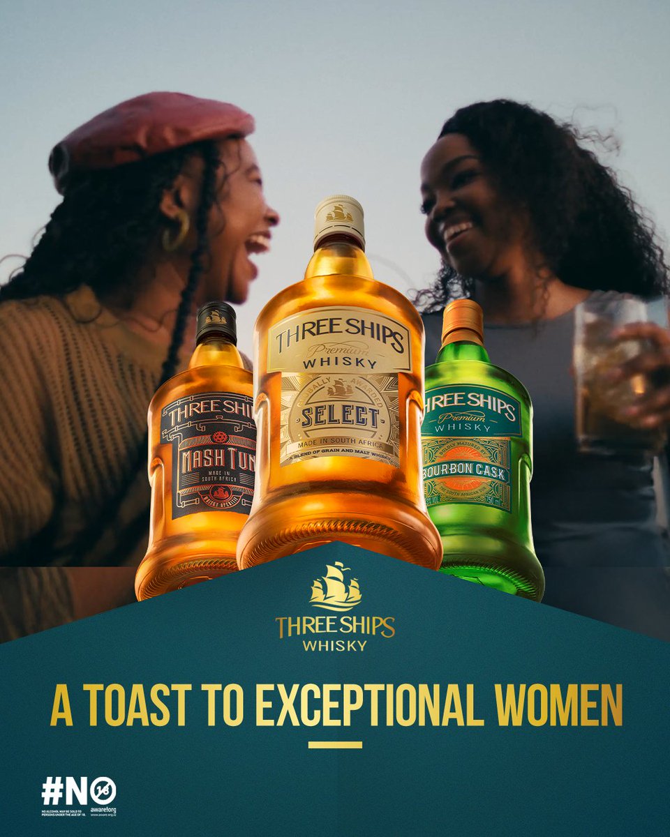 Women’s month isn’t over just yet. Let’s keep raising a glass to the exceptional women who inspire us daily. Here’s to their strength, resilience, and grace. 🥃✨ #WomensMonth #ExceptionalIsHere #ThreeShipsWhisky #MadeHere #ProudlySouthAfrican