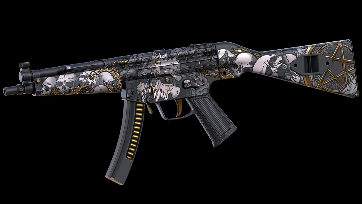 Hello Rust!
Together with <a href="/tzimisce_lord/">denuvo</a>  we’re happy to present another weapon from the Dominus Mortis collection: the MP5
We hope you’ll like it 💀
LINK: steamcommunity.com/sharedfiles/fi…

<a href="/Helkus/">Helk</a> 
<a href="/gerrmanman/">ThatGermanGuy</a> 
<a href="/HedgesnVideos/">Hedge</a> 
<a href="/playrust/">Rust</a> 
<a href="/FcpnchStds/">facepunch</a>