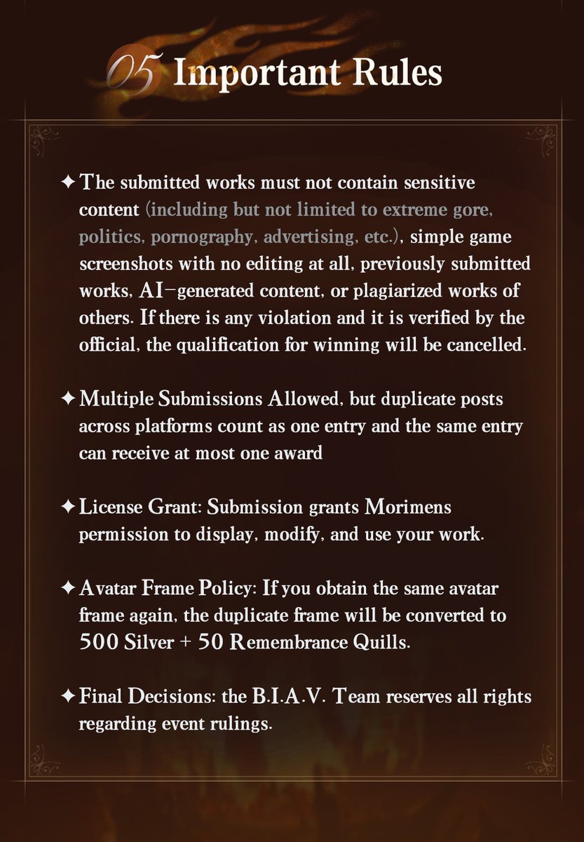 Morimens┊V2.3.1 UGC Creation Submission Campaign Launched!

📅 Submission Period:
2025/8/18 00:00~2025/9/7 23:59 (UTC+8)

📌 Key Information:
The UGC creation submission campaign is divided into two submission directions.
You may post your work on any platform, but please make