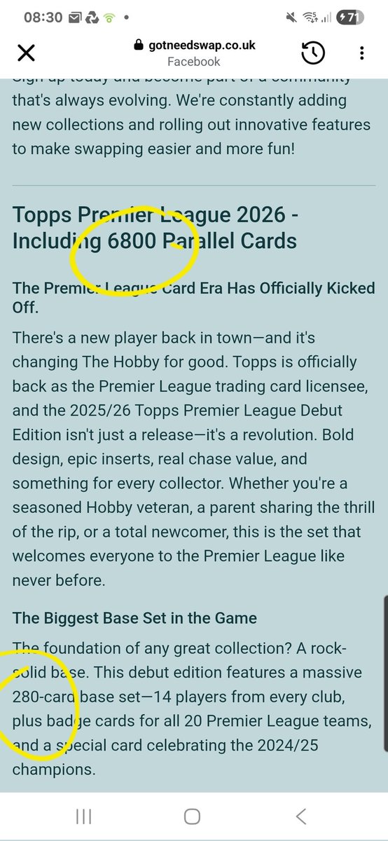 More nonesense from <a href="/Topps_UK/">Topps UK</a>. 6800 parallels from a base 280 card set. This is just the Debut edition, then there will be the full edition and Update set later. Doubling the prices of packets is a scam and I don't know who can afford this stuff.