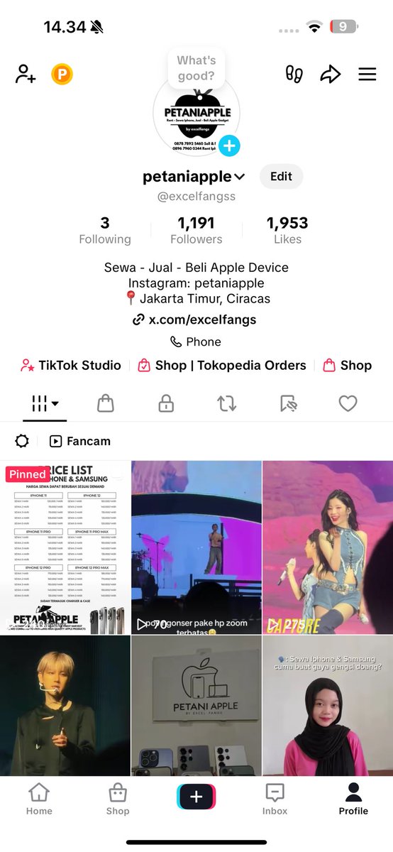 mau liat testi fancam bisa cek disini ya perlahan ku upload semua disini, kita manfaatkan tiktok🤙