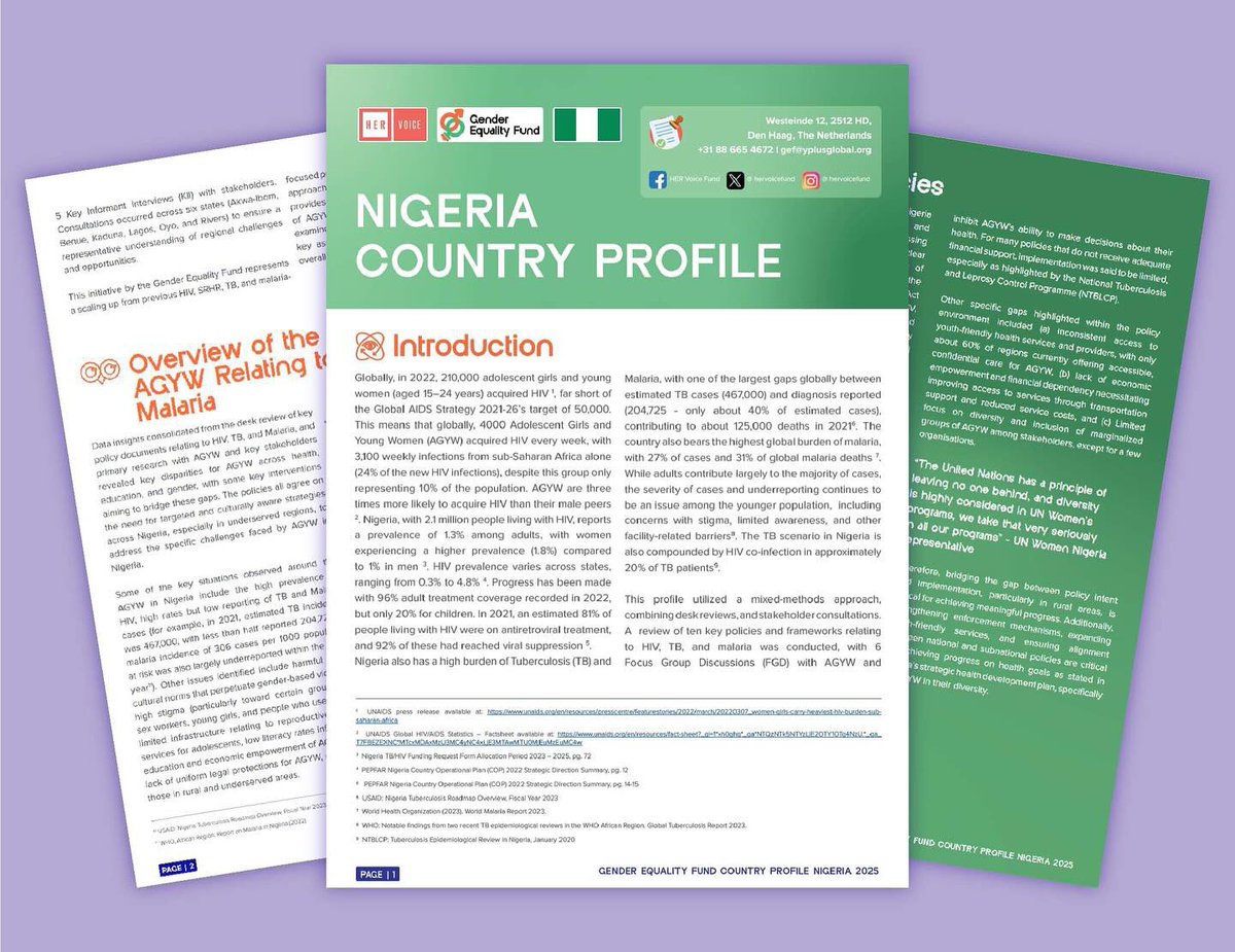 HerVoiceFund's tweet photo. Great news! You can access the full recording of the entire launch of the Nigeria Country Profile on YouTube.

Check it out now! 
https://t.co/F521BMqR38

Access the profile here: https://t.co/YM6H6WdOQD https://t.co/kFOsQV7LMi