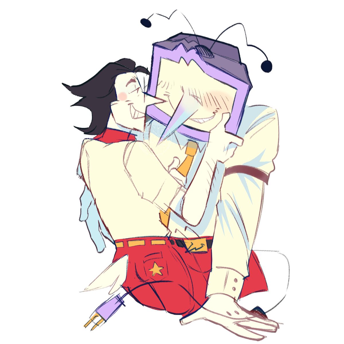 inqrabbit's tweet photo. these two dorks make my heart full #spamtenna #spamton #tenna https://t.co/dLuaXjA6gy