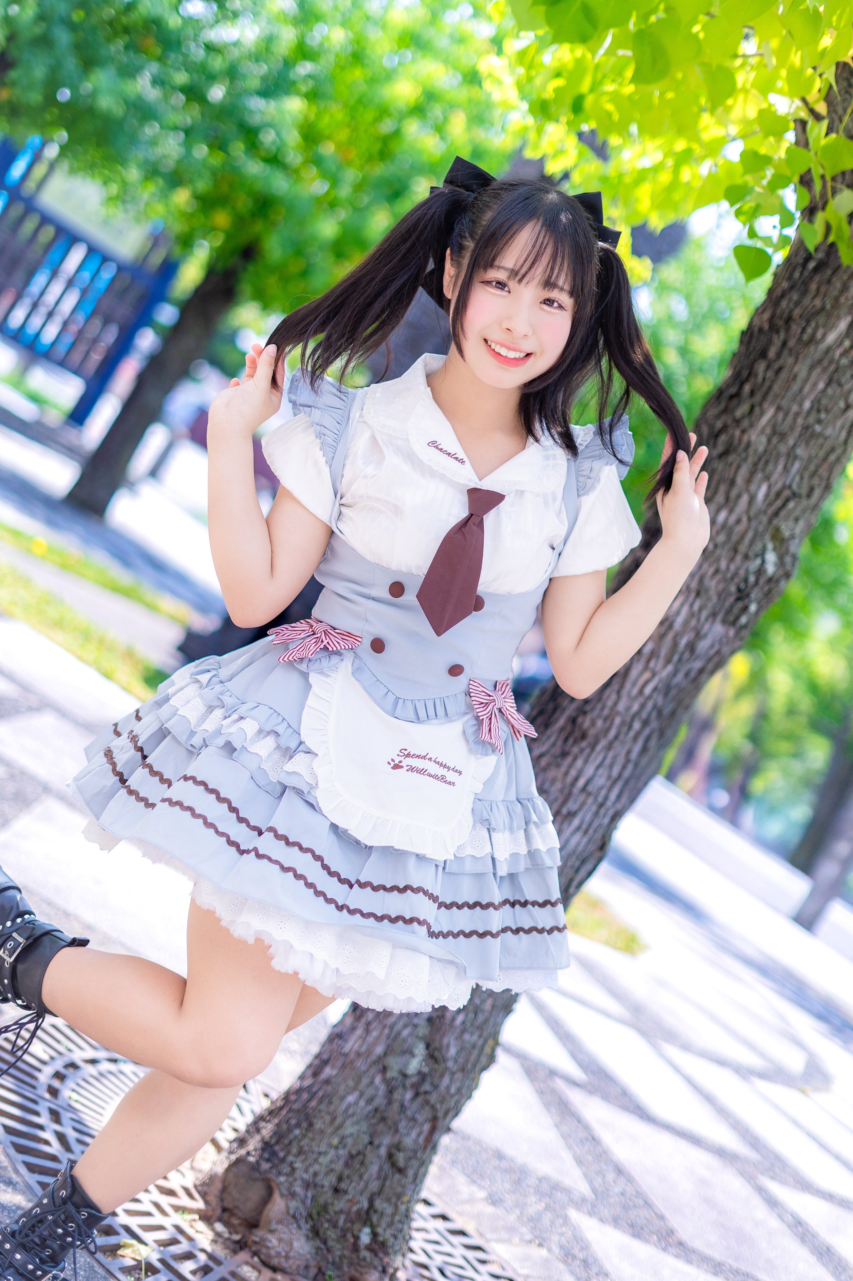 みーにゃ♡ ᐢ ܸ. .ܸ ᐢ)♡ 真っ黒✖️ツインテール✖️ニーハイ🖤