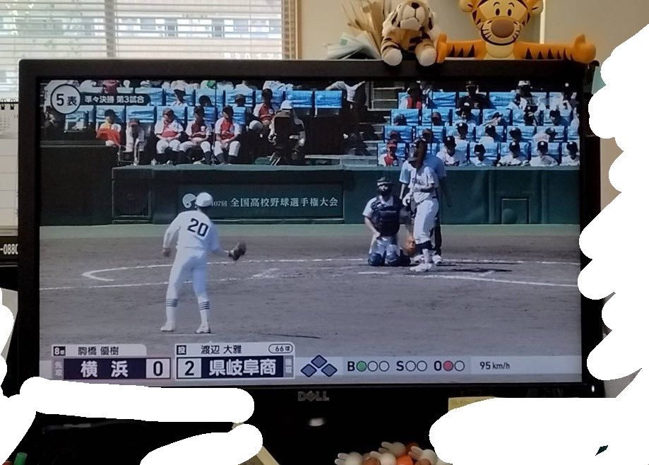 ママついにパソコン甲子園にして仕事サボってるし妹も職場のテレビ野球に変えたらしく、私は1人家であーだこーだ叫びながら家族LINEしながら観てた🤣⚾️
甲子園だーいすき！我らが岐阜最高！！