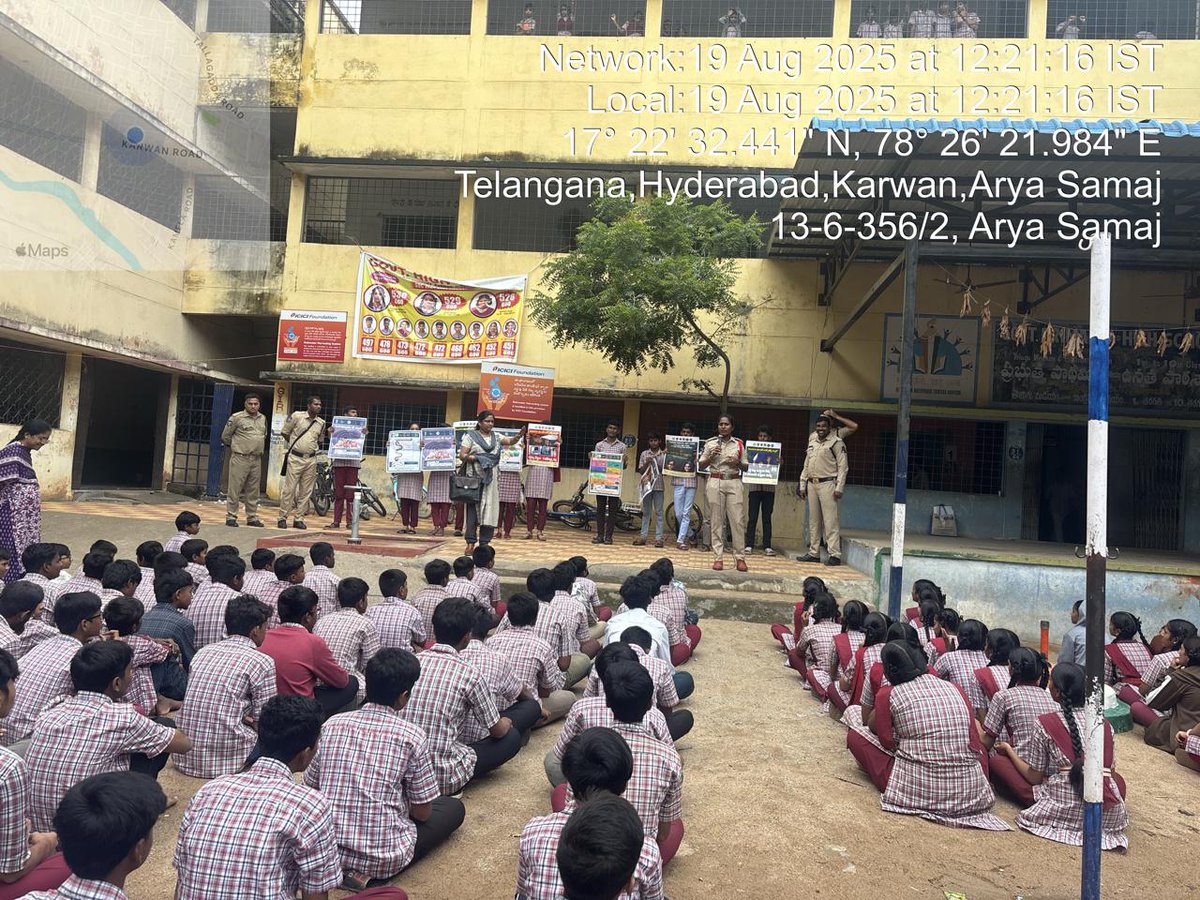 shotappachbutra's tweet photo. Good afternoon, 
Awareness program on drug abuse, cyber crimes, POCSO cases and Child abuse at Kalusumpura Govt school, Karwan, sector-3 in the limits of Tappachabutra PS. https://t.co/41gwD0kNAT