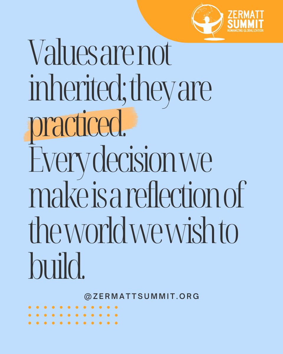 ✨ Thought of the Day ✨

At the Zermatt Summit, we believe that leadership grounded in service creates the conditions for meaningful change. True leaders are those who place people, communities, and the common good at the center of their decisions. 🌍🤝

#ServantLeadership