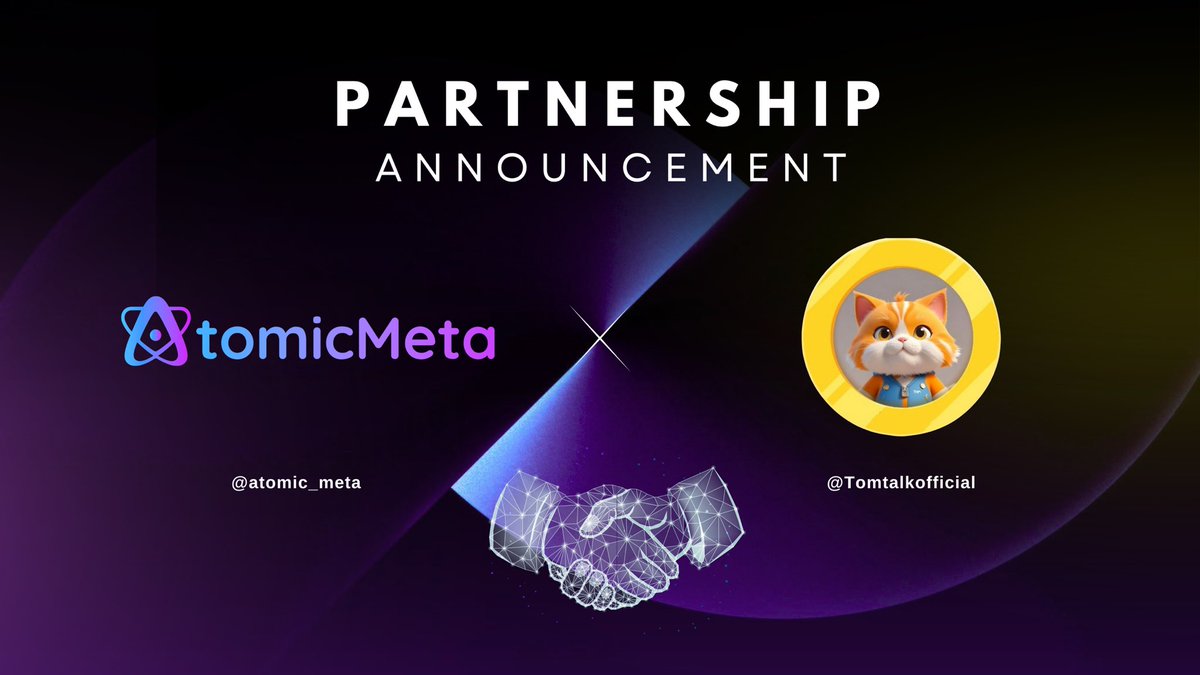 Atomic Meta (@atomic_meta) on Twitter photo ๐ข Partnership Announcement ๐
๐ Atomic Meta x TomTalk ๐
Weโre excited to announce our strategic partnership with <a href="/Tomtalkofficial/">Tom Talk Official</a> , the first game on SKALE Network combining Talk-to-Earn and Tap-to-Earn features, where chatting, tapping, and even listening to music can earn ๐ข Partnership Announcement ๐
๐ Atomic Meta x TomTalk ๐
Weโre excited to announce our strategic partnership with <a href="/Tomtalkofficial/">Tom Talk Official</a> , the first game on SKALE Network combining Talk-to-Earn and Tap-to-Earn features, where chatting, tapping, and even listening to music can earn