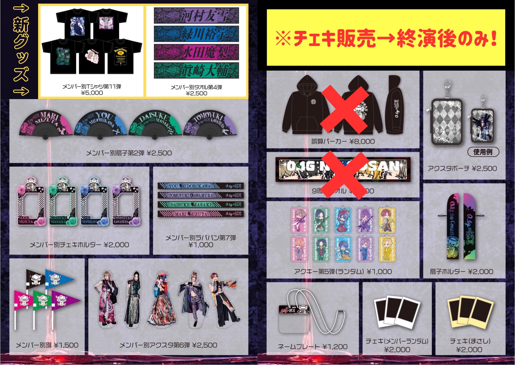 0.1gの誤算 7周年Tシャツ+メンバーチェキ4枚 2025年最新】0.1gの