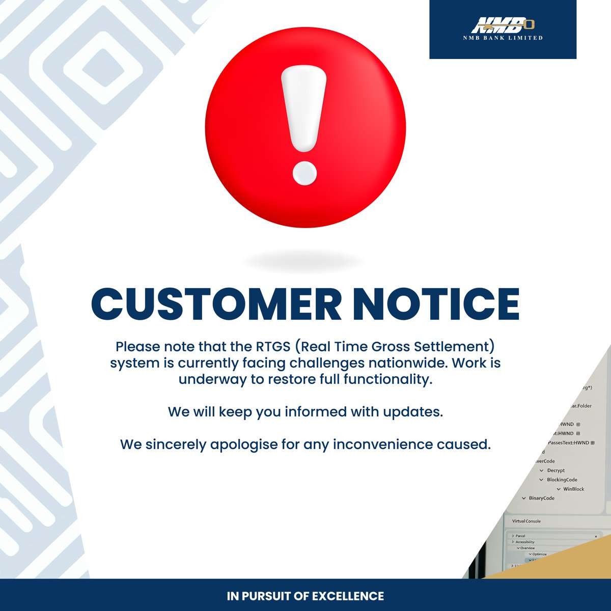 NMB Bank Zim (@nmbbankzim) on Twitter photo Please be advised. Please be advised.