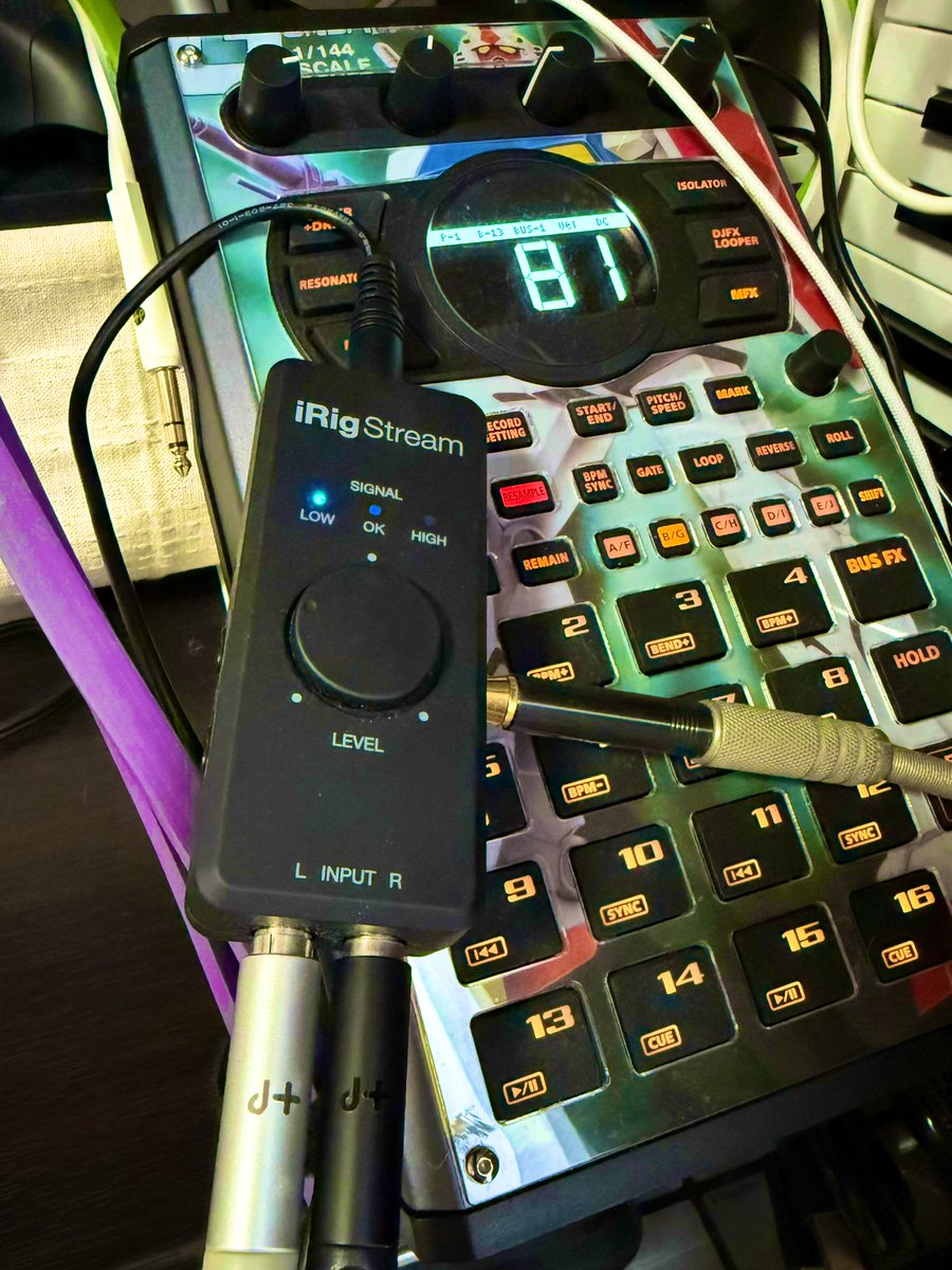 ざらめ (@zarame2020) on Twitter photo そういえばiRig Stream持ってたなとSP-404mk2叩きながらKORG Gadgetで録音。ガジェソニもう一曲間に合うかな…
#DTMer #sp404mk2 #korggadget #ikmaltimedia #オヤイデ そういえばiRig Stream持ってたなとSP-404mk2叩きながらKORG Gadgetで録音。ガジェソニもう一曲間に合うかな…
#DTMer #sp404mk2 #korggadget #ikmaltimedia #オヤイデ