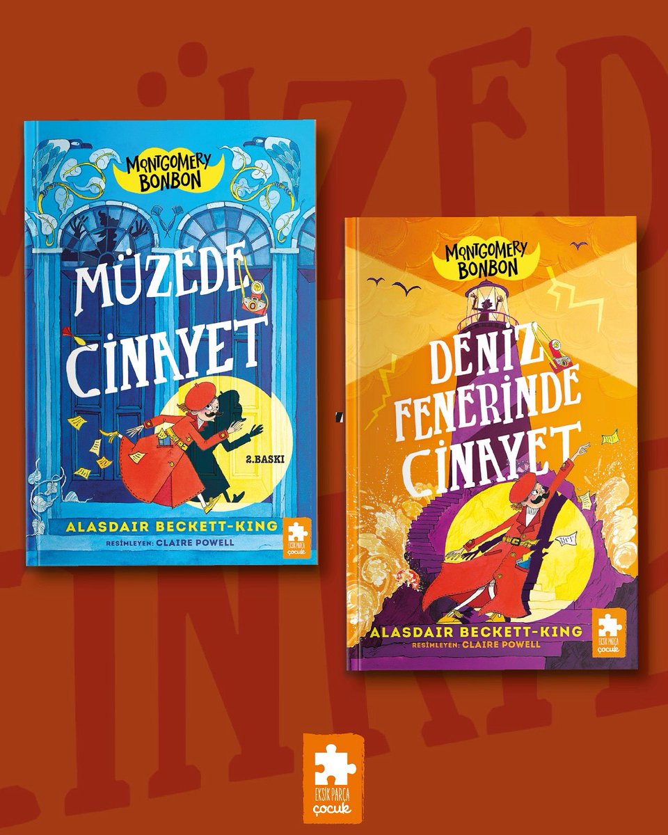 Müze salonlarında, deniz fenerlerinde…
Nerede gizem varsa, Montgomery Bonbon orada; en karmaşık cinayetleri bile çözüyor!

Alasdair Beckett-King’in dedektiflik serisi, çocuklar için hem heyecanlı hem de çok eğlenceli. ✨

🔗 eksikparca.com
#eksikparçaçocuk