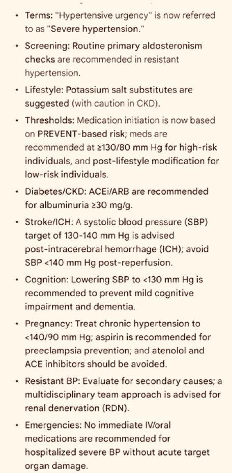 Dr Sandeep Rai (@drsandeeprai2) on Twitter photo The 2025 AHA/ACC HTGuideline recommend early lifestyle changes, UACR at baseline,PREVENT risk calculator for treatment,single-pill combinations & new guidance for pregnant women and thosewith resistant hypertension.<a href="/DrVinodEndo/">Vinod Abichandani</a> <a href="/AnujMah51145112/">Dr. Anuj Maheshwari</a> <a href="/Lipidaoi1/">Lipid Association of India</a> The 2025 AHA/ACC HTGuideline recommend early lifestyle changes, UACR at baseline,PREVENT risk calculator for treatment,single-pill combinations & new guidance for pregnant women and thosewith resistant hypertension.<a href="/DrVinodEndo/">Vinod Abichandani</a> <a href="/AnujMah51145112/">Dr. Anuj Maheshwari</a> <a href="/Lipidaoi1/">Lipid Association of India</a>