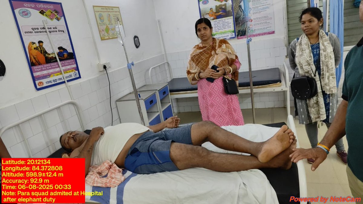 RCCFBERHAMPUR (@rccfberhampur) on Twitter photo Wish Rajendra Mallick, Wildlife Squad, Speedy Recovery.
He was on duty since few days for elephant tracking at G Udayagiri, Phulbani Forest Division.
<a href="/ForestDeptt/">Odisha Forest, Env. and Climate Change Department</a>
<a href="/PCCFWL_Odisha/">PCCF WL & CWLW, Odisha</a> <a href="/pccfodisha/">PCCF & HoFF Odisha</a> <a href="/DMKandhamal/">Collector Kandhamal</a> <a href="/spkandhamal/">SP KANDHAMAL</a>
<a href="/CMO_Odisha/">CMO Odisha</a> Wish Rajendra Mallick, Wildlife Squad, Speedy Recovery.
He was on duty since few days for elephant tracking at G Udayagiri, Phulbani Forest Division.
<a href="/ForestDeptt/">Odisha Forest, Env. and Climate Change Department</a>
<a href="/PCCFWL_Odisha/">PCCF WL & CWLW, Odisha</a> <a href="/pccfodisha/">PCCF & HoFF Odisha</a> <a href="/DMKandhamal/">Collector Kandhamal</a> <a href="/spkandhamal/">SP KANDHAMAL</a>
<a href="/CMO_Odisha/">CMO Odisha</a>