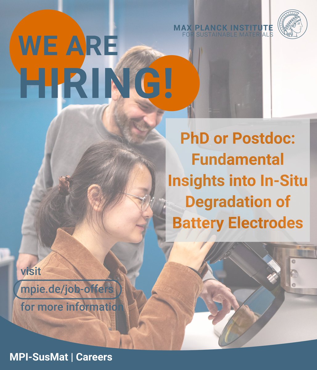 Max Planck Institute for Sustainable Materials tweet media