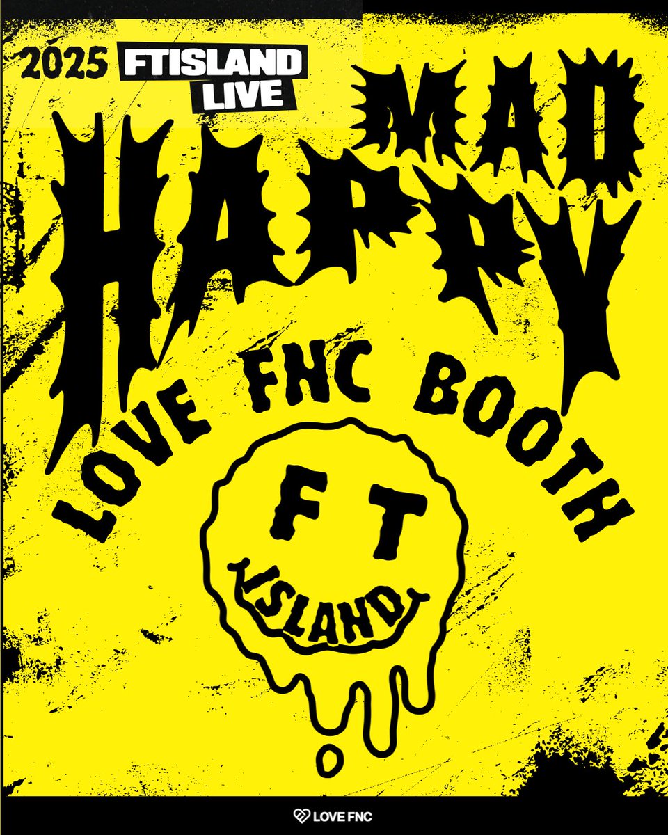 LOVEFNCofficial's tweet photo. 🎸 2025 FTISLAND LIVE 'MAD HAPPY'
현장에서 만나는 LOVE FNC 부스 💛
📸 콘서트 현장 인증샷 업로드 → 포토카드 증정!
💛 QR을 통해 기부하면 → 미공개 셀카 포카까지✨

⏰ 부스 운영 시간
8/23 (토) 14:00~17:00
8/24 (일) 13:00~16:00
👉 놓치면 후회! 현장 LOVE FNC부스에서 만나요 🙌

#FTISLAND #LOVEFNC #MADHAPPY #FT아일랜드