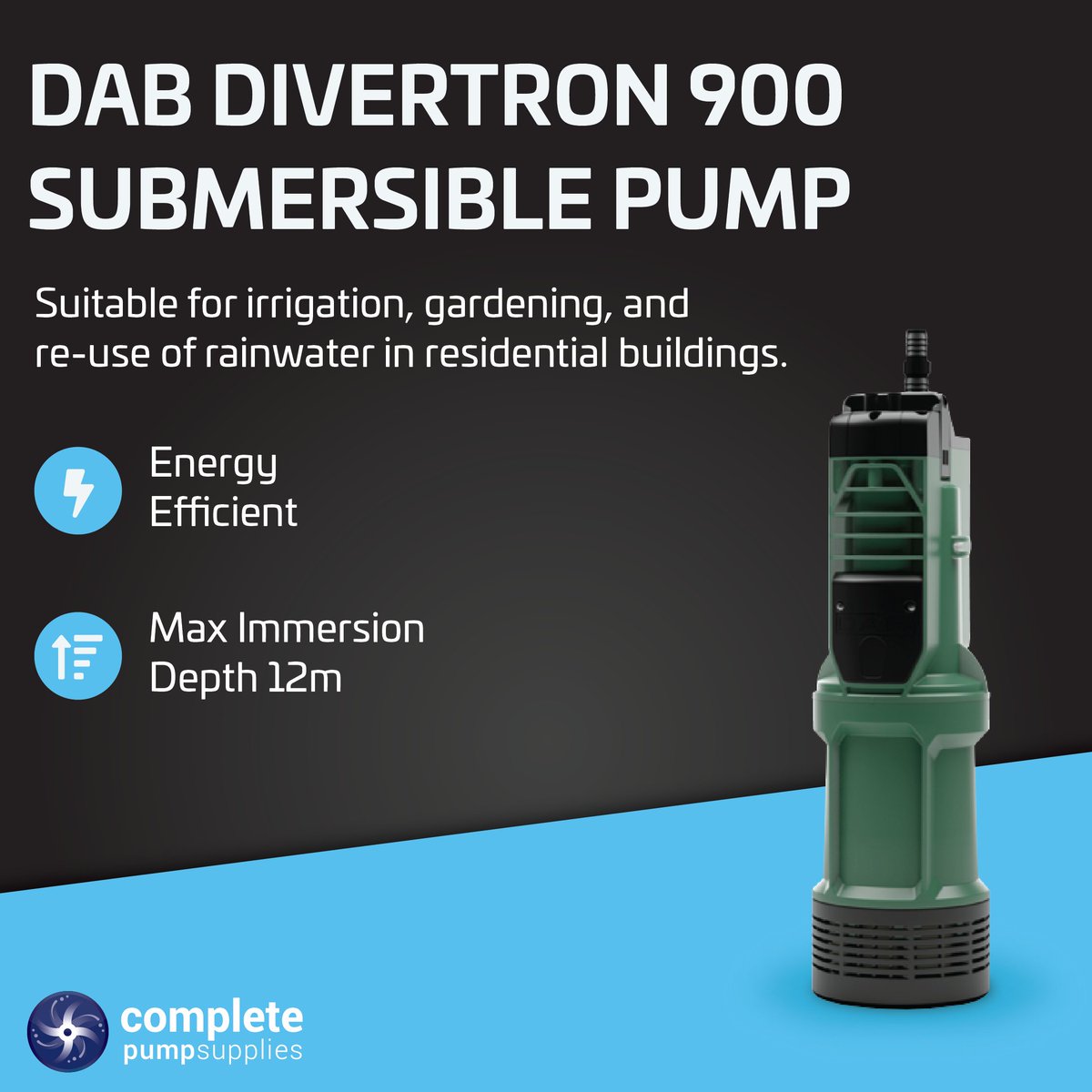 Remove unwanted water easily ✅

The DAB Divertron 900 Electronic Submersible Pump can start and stop automatically in accordance with the needs of the system thanks to automatic operation, which also guards against dry running. 

Shop online today 🚚 👉 loom.ly/rY-Xr-E