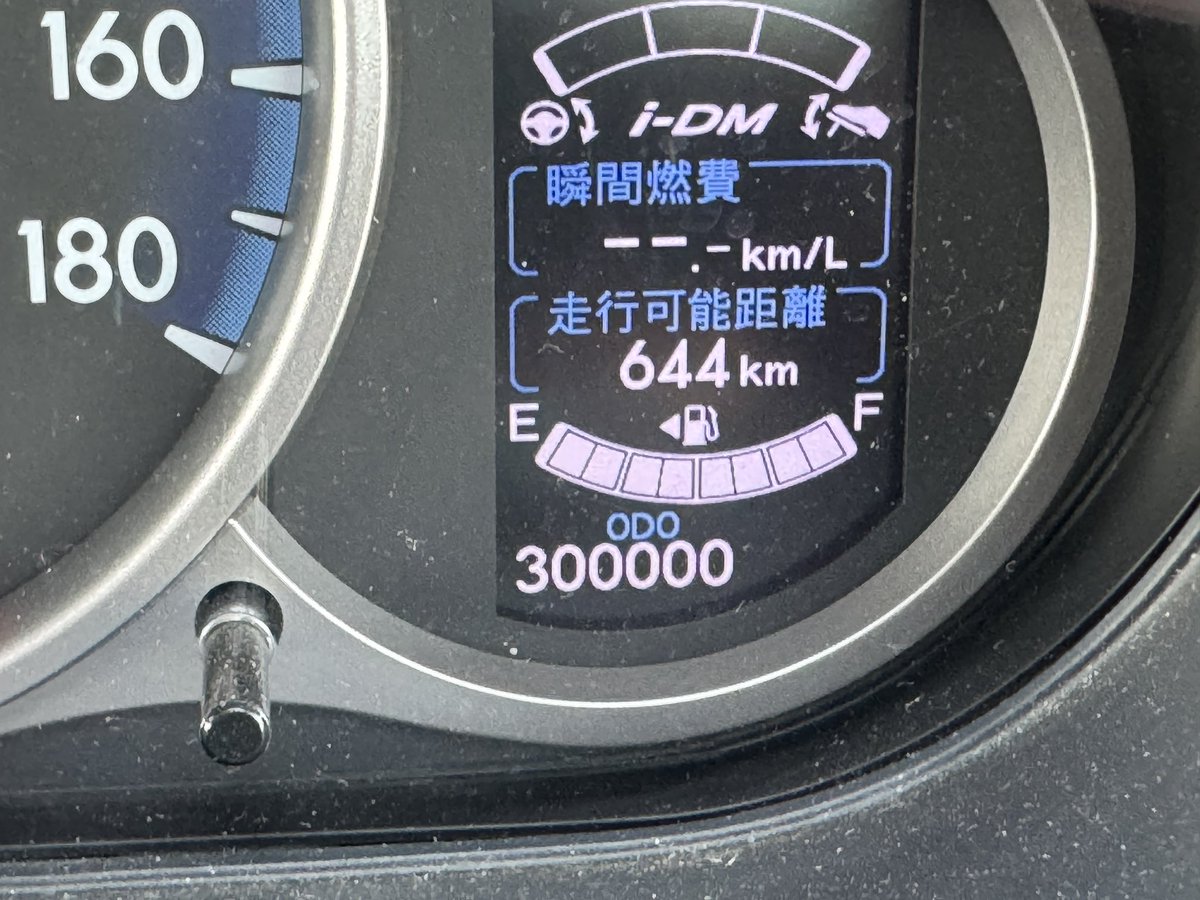 走行距離が30万キロ超えた
あと5万キロは行けそう