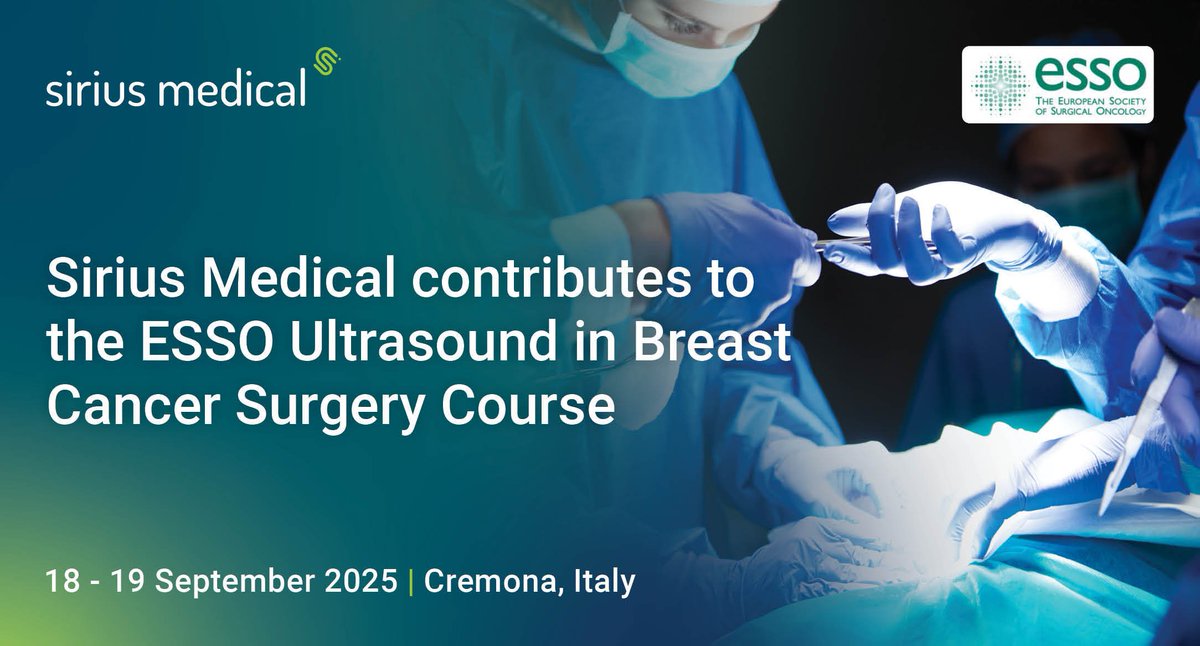 Sirius Medical (@siriusmedical) on Twitter photo ๐ฆ๐ถ๐ฟ๐ถ๐๐ ๐ ๐ฒ๐ฑ๐ถ๐ฐ๐ฎ๐น ๐ฐ๐ผ๐ป๐๐ฟ๐ถ๐ฏ๐๐๐ฒ๐ ๐๐ผ ๐๐ต๐ฒ ๐๐ฆ๐ฆ๐ข ๐จ๐น๐๐ฟ๐ฎ๐๐ผ๐๐ป๐ฑ ๐ถ๐ป ๐๐ฟ๐ฒ๐ฎ๐๐ ๐๐ฎ๐ป๐ฐ๐ฒ๐ฟ ๐ฆ๐๐ฟ๐ด๐ฒ๐ฟ๐ ๐๐ผ๐๐ฟ๐๐ฒ
๐ญ๐ดโ๐ญ๐ต ๐ฆ๐ฒ๐ฝ๐๐ฒ๐บ๐ฏ๐ฒ๐ฟ ๐ฎ๐ฌ๐ฎ๐ฑ | ๐๐ฟ๐ฒ๐บ๐ผ๐ป๐ฎ, ๐๐๐ฎ๐น๐
Weโre proud to be part of the Ultrasound in Breast Cancer ๐ฆ๐ถ๐ฟ๐ถ๐๐ ๐ ๐ฒ๐ฑ๐ถ๐ฐ๐ฎ๐น ๐ฐ๐ผ๐ป๐๐ฟ๐ถ๐ฏ๐๐๐ฒ๐ ๐๐ผ ๐๐ต๐ฒ ๐๐ฆ๐ฆ๐ข ๐จ๐น๐๐ฟ๐ฎ๐๐ผ๐๐ป๐ฑ ๐ถ๐ป ๐๐ฟ๐ฒ๐ฎ๐๐ ๐๐ฎ๐ป๐ฐ๐ฒ๐ฟ ๐ฆ๐๐ฟ๐ด๐ฒ๐ฟ๐ ๐๐ผ๐๐ฟ๐๐ฒ
๐ญ๐ดโ๐ญ๐ต ๐ฆ๐ฒ๐ฝ๐๐ฒ๐บ๐ฏ๐ฒ๐ฟ ๐ฎ๐ฌ๐ฎ๐ฑ | ๐๐ฟ๐ฒ๐บ๐ผ๐ป๐ฎ, ๐๐๐ฎ๐น๐
Weโre proud to be part of the Ultrasound in Breast Cancer