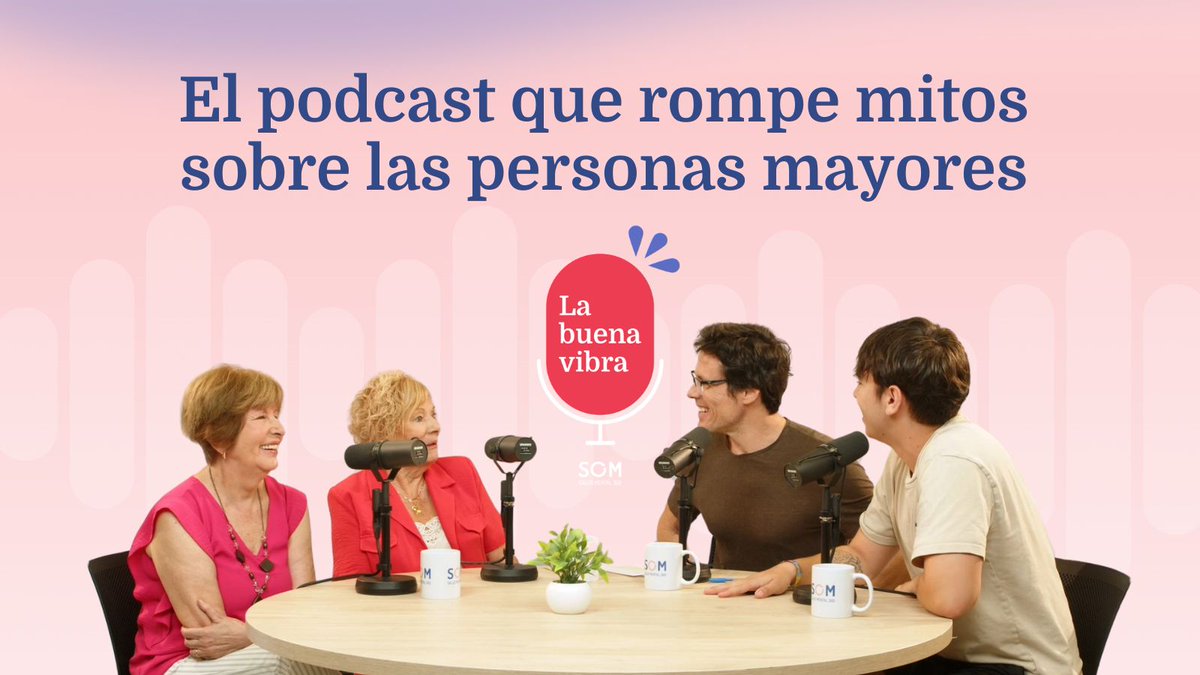 SOM Salud Mental 360 SJD (@saludmentalsjd) on Twitter photo 🎙️ ¡Recupera el podcast 'La buena vibra'!
Diferentes generaciones comparten su visión del mundo y nos ayudan a romper mitos sobre las personas mayores.
Una conversación conducida por el actor <a href="/octavipujades/">Octavi Pujades</a>. ⬇️
som360.org/es/podcast 🎙️ ¡Recupera el podcast 'La buena vibra'!
Diferentes generaciones comparten su visión del mundo y nos ayudan a romper mitos sobre las personas mayores.
Una conversación conducida por el actor <a href="/octavipujades/">Octavi Pujades</a>. ⬇️
som360.org/es/podcast