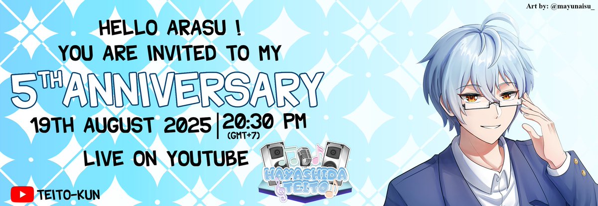 Aku dapet Undangan dari Teito 😋
Aku ngga mau dateng sendirii gess, Aku mau kalian juga dateng ke Stream Dia Malam ini !