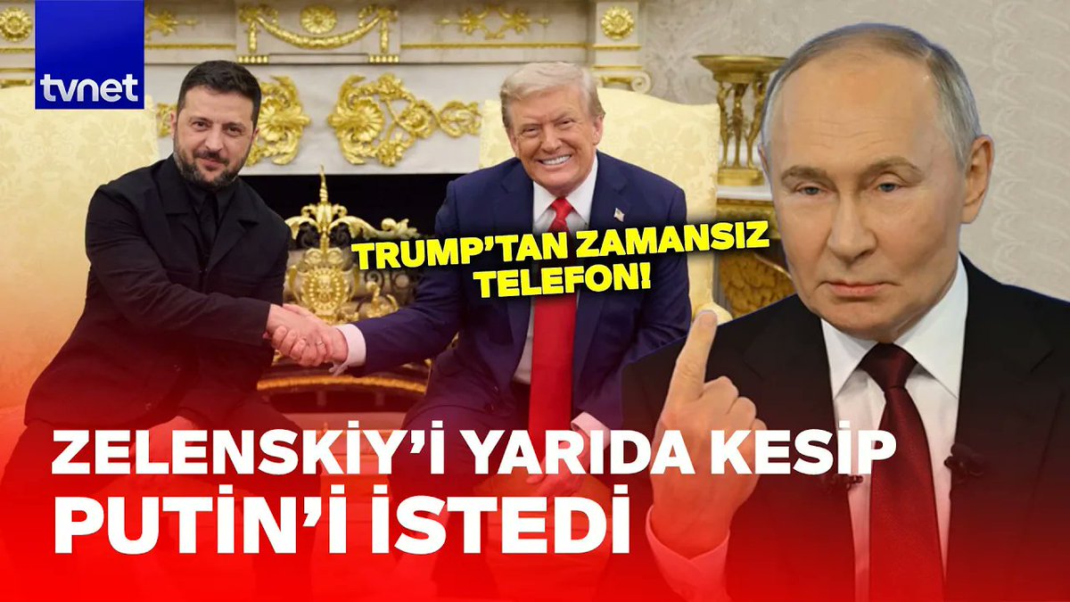 Trump Zelenskiy’le konuşması neden bir anda kesip Putin’e koştu!

İzlemek için 👉 youtu.be/DVx66ZHaPPA