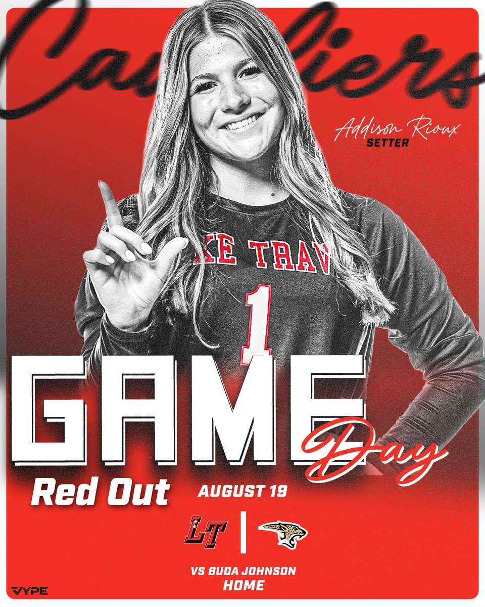 ltvolleyball's tweet photo. It’s Red Out night vs Buda Johnson - let’s show up and show out! #ltvb #lttough #webleedred
5:30 - JV & Flex
6:30 - Varsity and Freshman https://t.co/IjBa4jJFcT