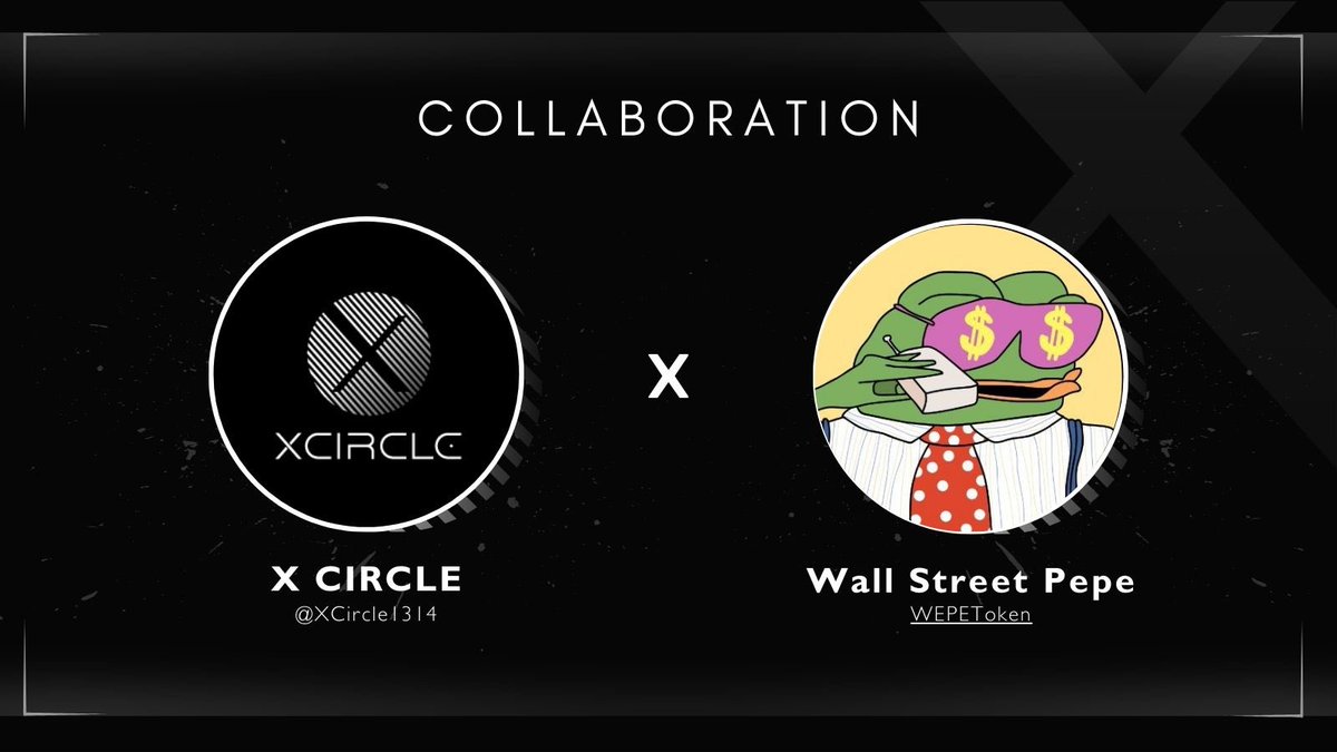 XCircle (@xcircle1314) on Twitter photo We are pleased to announce our collaboration with <a href="/WEPEToken/">Wall Street Pepe</a>.
Check our discord and more collaboration is coming soon 🔜 We are pleased to announce our collaboration with <a href="/WEPEToken/">Wall Street Pepe</a>.
Check our discord and more collaboration is coming soon 🔜