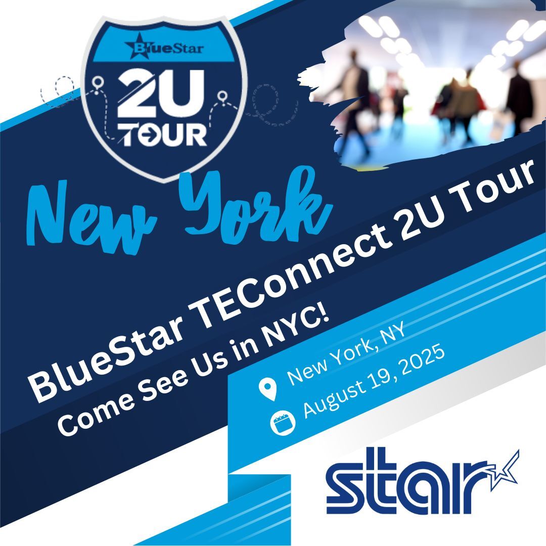 Star Micronics America (@starmicronics) on Twitter photo 🗽 Live in NYC! Star Micronics is at #TEConnect2U with <a href="/Think_BlueStar/">BlueStar US</a>, showing the future of POS + labeling for retail, QSR, and hospitality.
Come see how we help solution providers install easier and scale smarter. 💡
#StarMicronics #PointOfSale #RetailTech #QSRTech #Labeling 🗽 Live in NYC! Star Micronics is at #TEConnect2U with <a href="/Think_BlueStar/">BlueStar US</a>, showing the future of POS + labeling for retail, QSR, and hospitality.
Come see how we help solution providers install easier and scale smarter. 💡
#StarMicronics #PointOfSale #RetailTech #QSRTech #Labeling