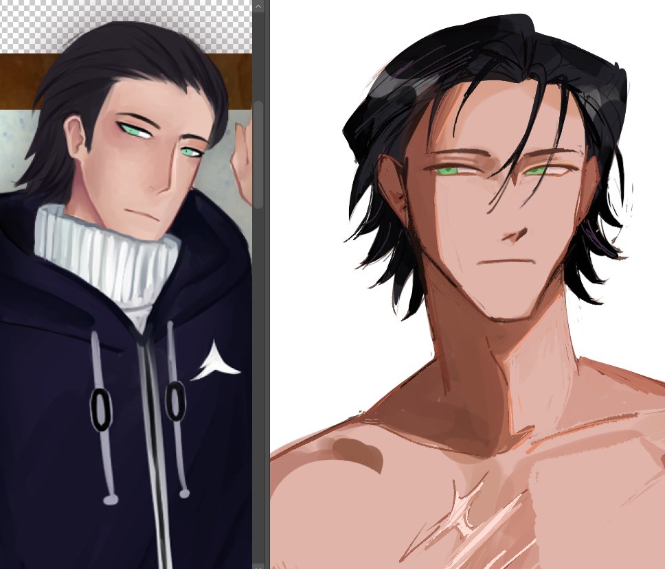 same oc many years apart