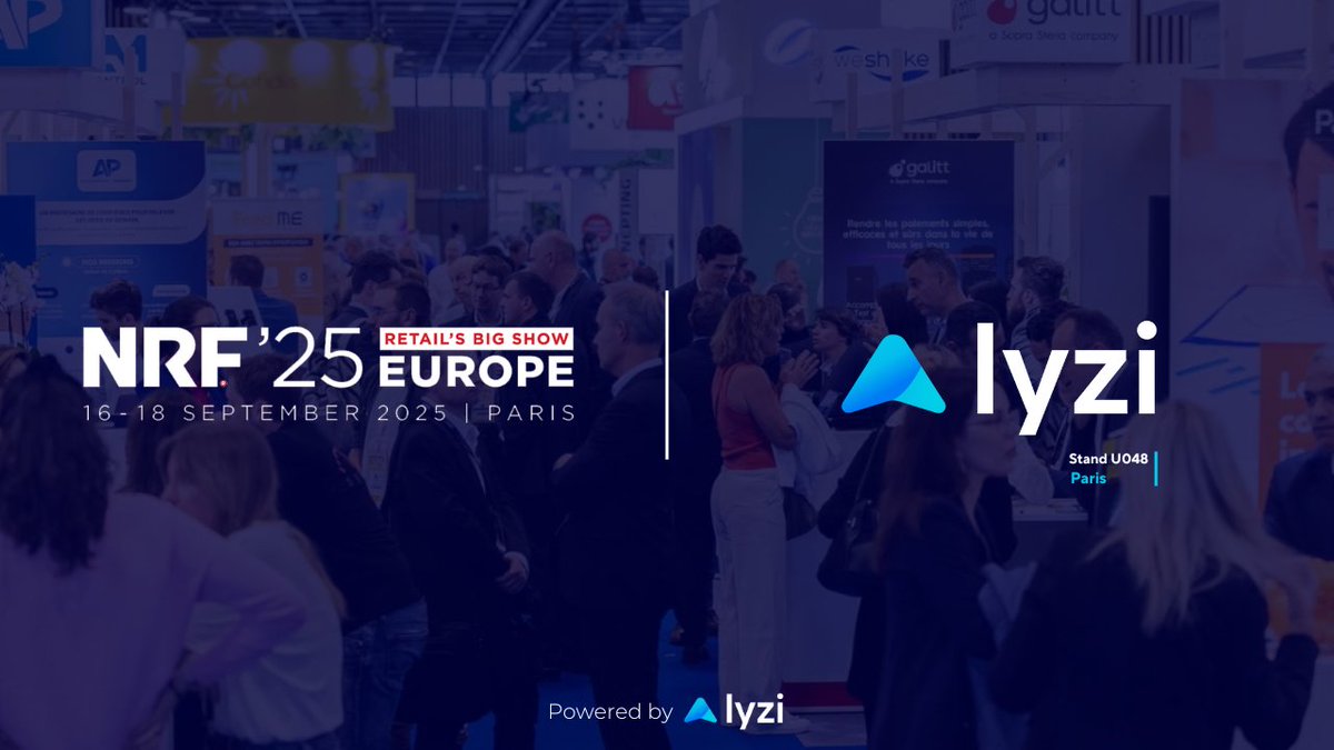 Lyzi 🇫🇷 (@lyzi_app) on Twitter photo 🚀 Lyzi will be at Paris Retail Week 2025! <a href="/nrfeurope/">NRF 2025: Retail's Big Show Europe</a>
📍 Visit our booth U048 to discover how #crypto is transforming the payment experience.
👉 Come test Lyzi live and chat with us about the future of retail. 🚀 Lyzi will be at Paris Retail Week 2025! <a href="/nrfeurope/">NRF 2025: Retail's Big Show Europe</a>
📍 Visit our booth U048 to discover how #crypto is transforming the payment experience.
👉 Come test Lyzi live and chat with us about the future of retail.