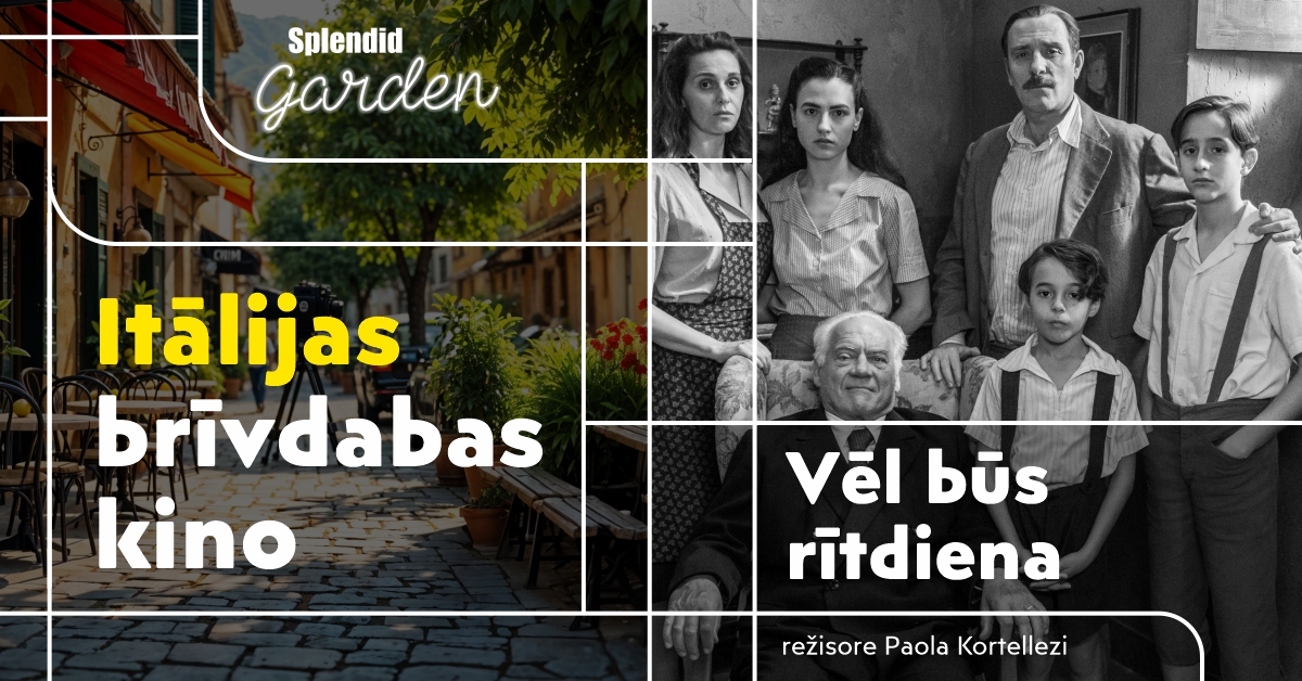 📽️🌠 Ja šovasar vēl neesi paspējis izbaudīt kinoteātra "Splendid Palace" vasaras dārzu un brīvdabas kino, tad šī ir Tava PĒDĒJĀ iespēja to izdarīt! 🇮🇹🍋

Tiekamies piektdien, 29. augustā! 🎟️ Pēdējās biļetes meklē te: ej.uz/Vēl_būs