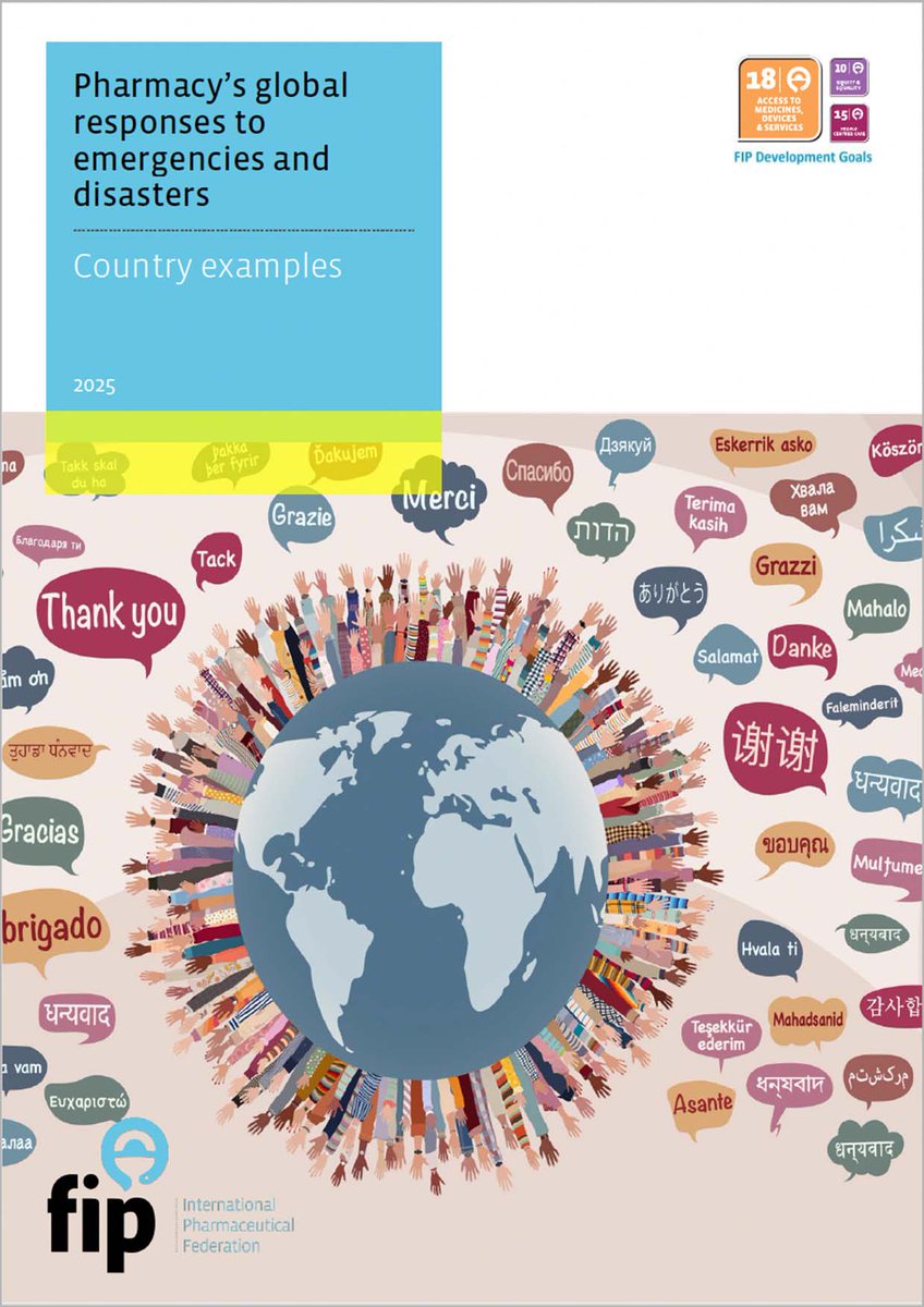 “Pharmacy’s global responses to emergencies and disasters: Country examples” is a new report released today by FIP to mark World Humanitarian Day. Access it here: fip.org/file/6338.