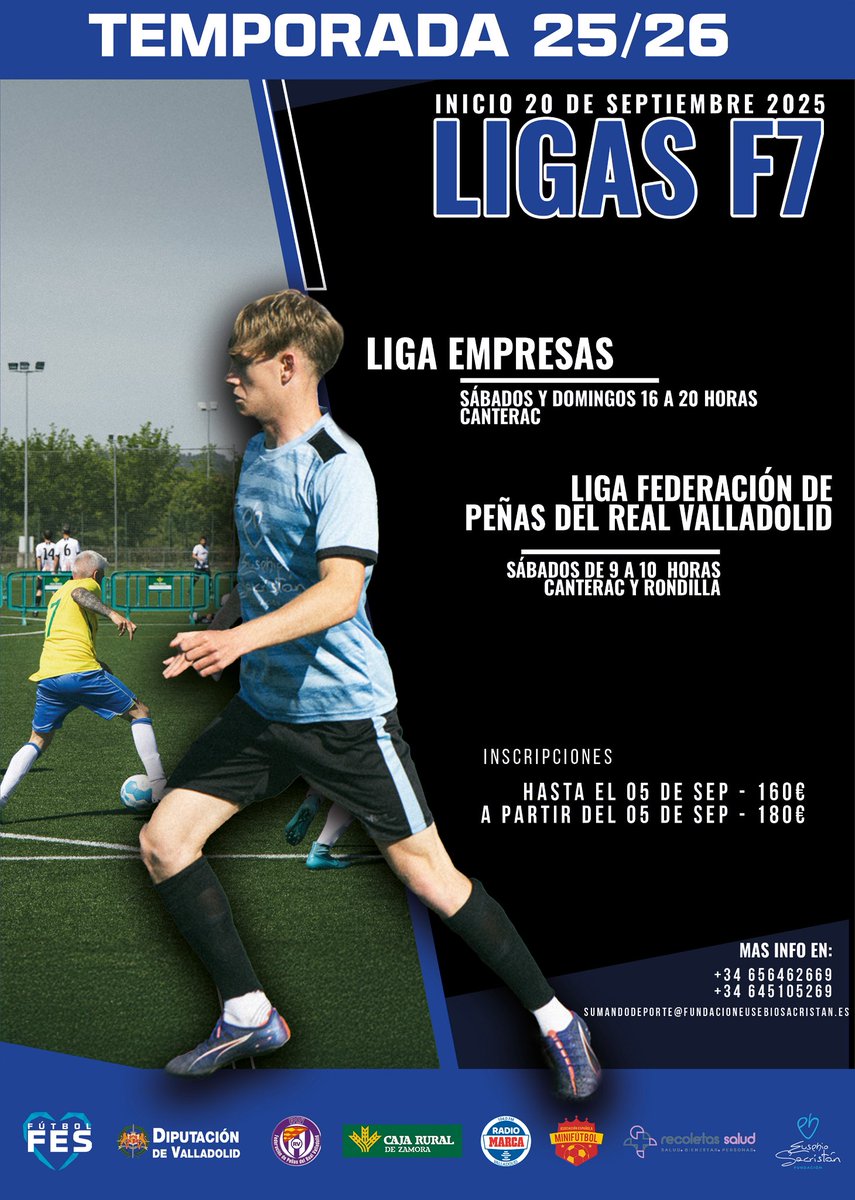 ¡Inscripciones abiertas para la temporada 25/26! 🤝🏼⚽️