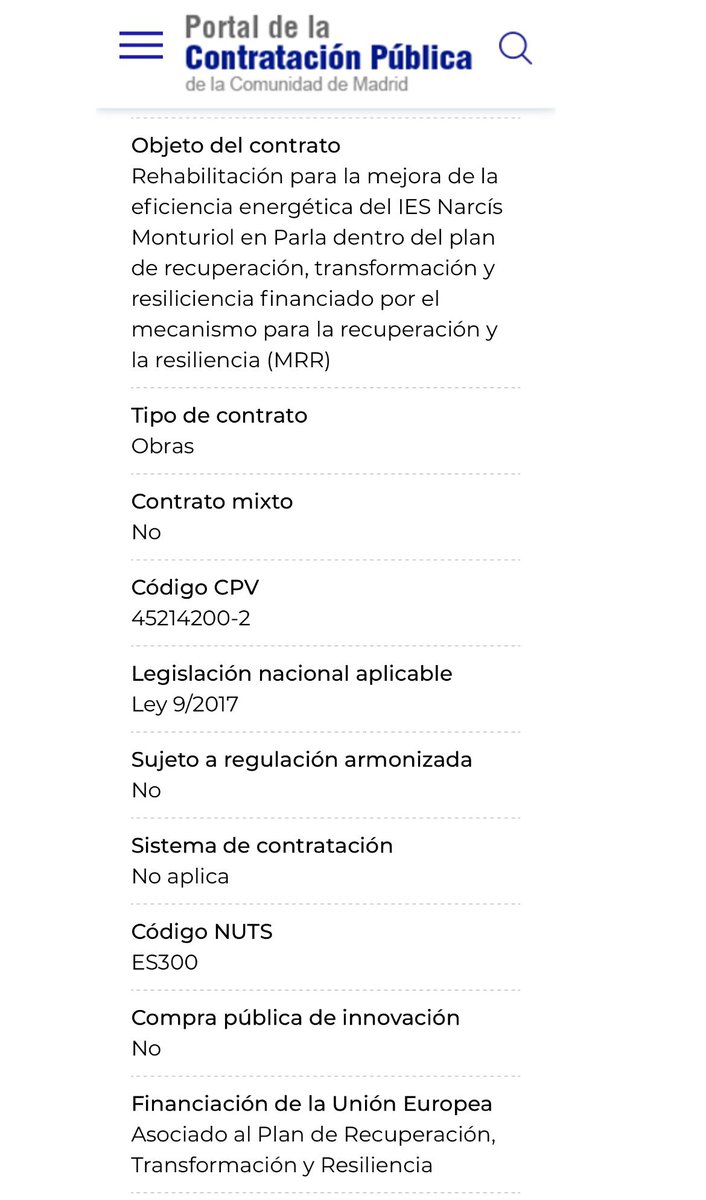 PSOE Parla (@psoedeparla) on Twitter photo ℹ️ Aclaramos:
Los casi 2M€ anunciados para el IES Narcís Monturiol de #Parla ‼️ NO son una inversión propia de la CAM.
🇪🇸Provienen de los fondos europeos.
Basta ya de vender como mérito propio lo que llega gracias a Europa y al Estado.
Se os olvida esto 👇🏼
#Parla ℹ️ Aclaramos:
Los casi 2M€ anunciados para el IES Narcís Monturiol de #Parla ‼️ NO son una inversión propia de la CAM.
🇪🇸Provienen de los fondos europeos.
Basta ya de vender como mérito propio lo que llega gracias a Europa y al Estado.
Se os olvida esto 👇🏼
#Parla