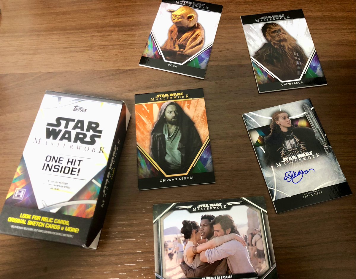 オビワン（10シリ）とエンフィス・ネストのサインカードが当たった🙆‍♂️
大満足です👏

#topps
#starwars