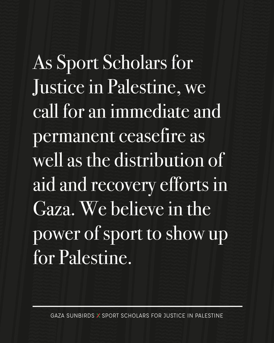 Sport Scholars for Justice in Palestine tweet media