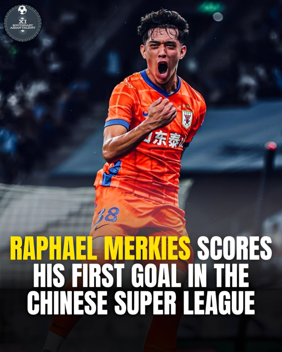 SEAtalent's tweet photo. Raphaël Merkies has marked a significant milestone by scoring his first goal in the Chinese Super League. Since joining Shandong Taishan, he has shown steady development 🎯

His performance highlights his potential to be a key player for the club moving forward 📈

#SEATalent https://t.co/ta0iqExBCV