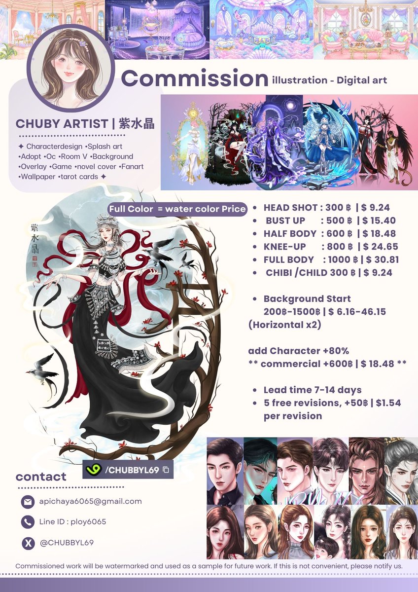 ดีก้าบบ พลอยนะคะ เรียก คุณชับบี้ก็ได้งับ ดูน่ารัก กลมๆดี 55
นักวาดเฟรนลี่ที่เป็นอินโทรเวิร์ดงับ ส่วนใหญ่จะสิงยุตามทวิตฮะ
วันๆก็วาดภาพกะดูซี่รี่ย์จีนวนๆไปฮะ

ตอนนี้เปิดรับคอมมิชชั่นวาดภาพประกอบ หลายประเภทค่ะ
ทั้ง ออกเเบบตัวละคร เเสปลตอาร์ต ปกเพลง ปกเกม ปกนิยาย เเฟนอาร์ต เเฟนฟิค OC