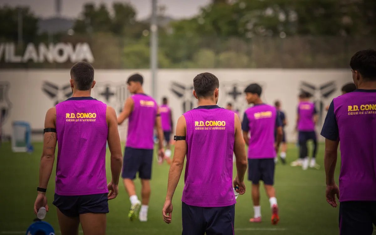 #RDC: « R.D. Congo au cœur de l’Afrique », sur le maillot entraînement de Barcelone
