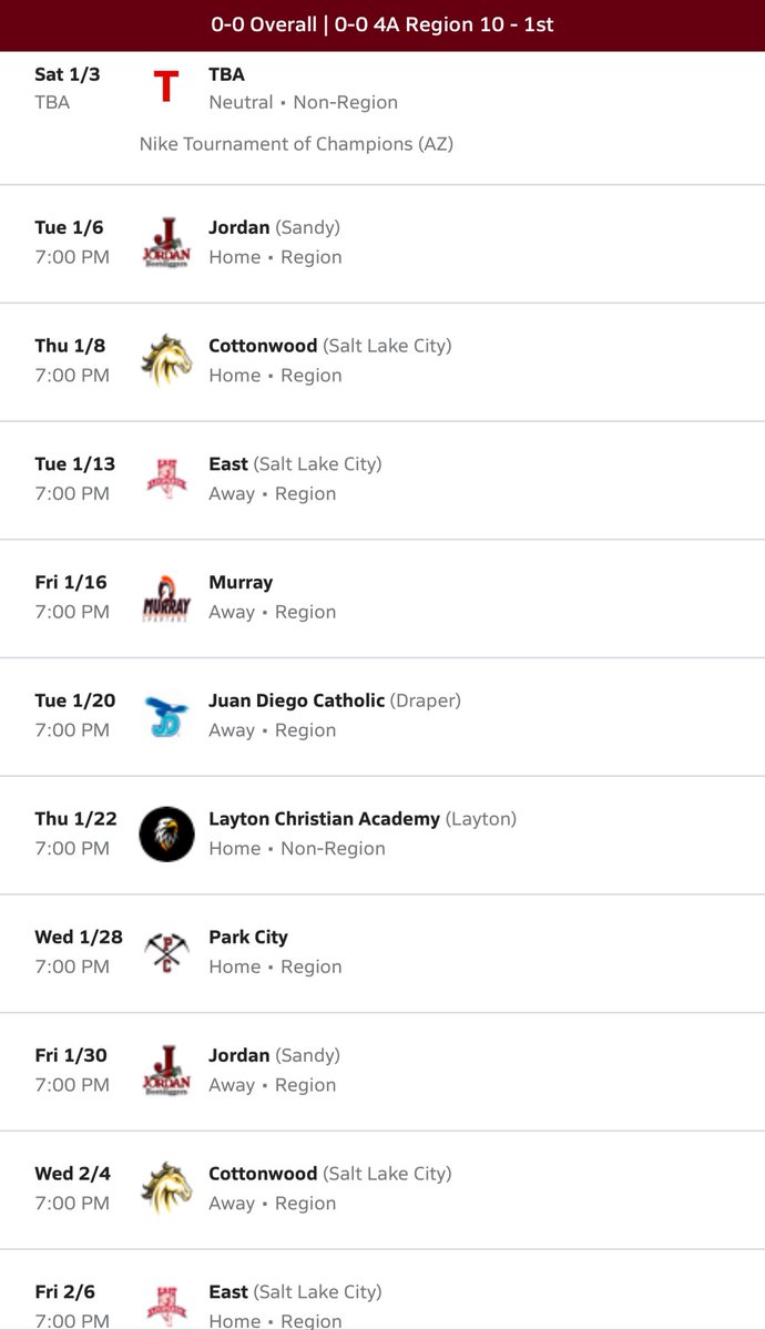 Adam Peek (@eadampeek) on Twitter photo Judge Basketball schedule this year should be titled “Don’t duck the smoke” 🤯
Non region games:
Border League
Orem
Wasatch Academy
Layton Christian
Davis
Highland
Nike TOC
<a href="/CoachSanjin/">Sanjin Kolovrat</a> <a href="/nu_ballerz/">Utah_Ballerz_Recruits</a> <a href="/PrepHoopsUT/">Prep Hoops Utah</a> Judge Basketball schedule this year should be titled “Don’t duck the smoke” 🤯
Non region games:
Border League
Orem
Wasatch Academy
Layton Christian
Davis
Highland
Nike TOC
<a href="/CoachSanjin/">Sanjin Kolovrat</a> <a href="/nu_ballerz/">Utah_Ballerz_Recruits</a> <a href="/PrepHoopsUT/">Prep Hoops Utah</a>
