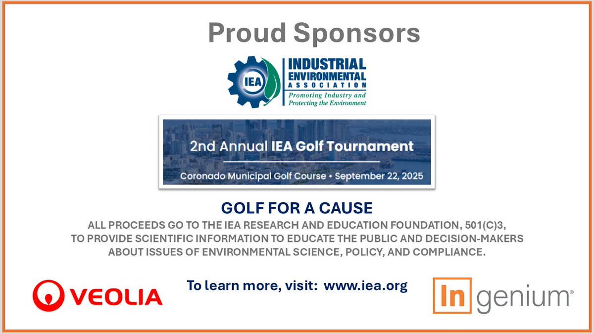 PureIngenium's tweet image. We're "swingin’ into sustainability" and proud to sponsor the IEA 2nd Annual Golf Tournament! Trade your PPE in for a polo shirt and help us drive change, one hole at a time.  iea.org
#oncourse #foretheplanet