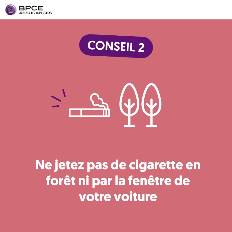 AssurancesBPCE's tweet photo. 🌍 Prévention des feux de forêt : des gestes simples peuvent tout changer 💪
 
En adoptant les bons comportements, nous pouvons collectivement éviter le pire. 🙌
 
Pour découvrir les réflexes à adopter, c’est ici ⤵️
