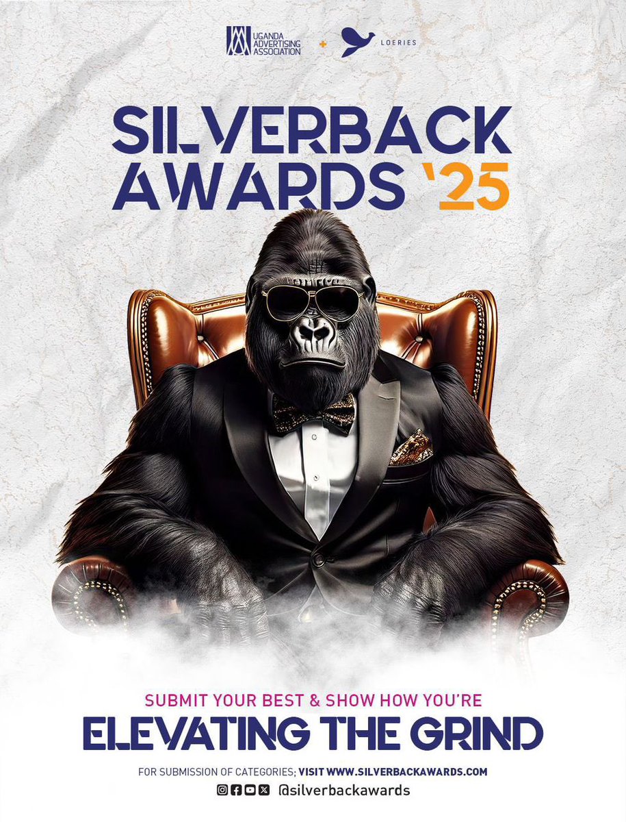 To all creatives, early bird submissions are still on at only 525,000 ugx at  silverbackawards.com

Submit your work now and stand a chance to be among this year’s #SilverbackAwards25 winners.